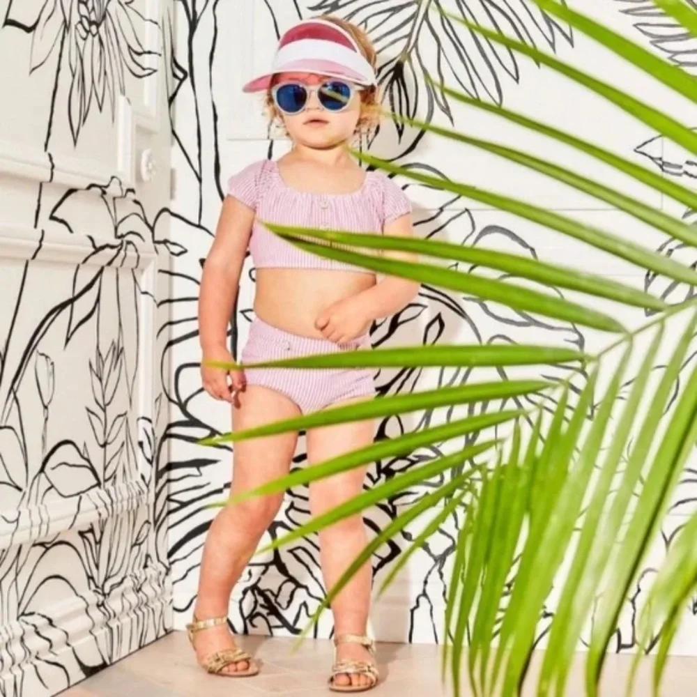 Janie and Jack Watermelon Pink JJ Sport Visor SIZE 6-12M
